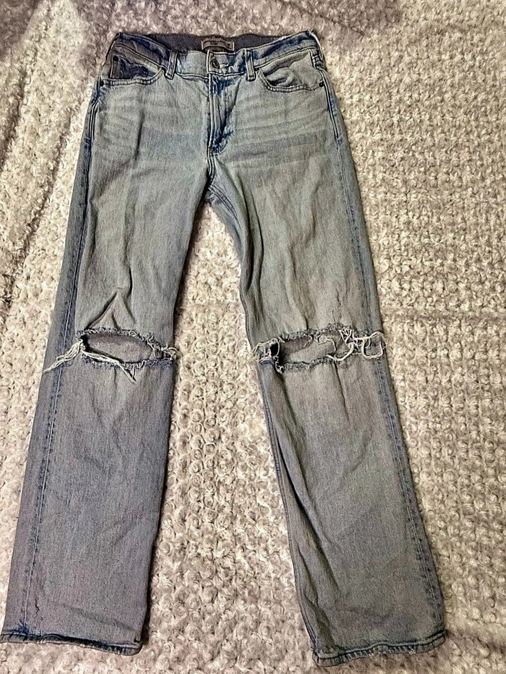 Abercrombie & Fitch The Baggy Low Rise Jeans Blue Size 6